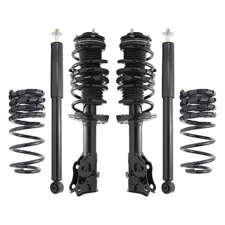 Unity 98900 Front and Rear Lowering Complete Strut Assembly Kit 98900